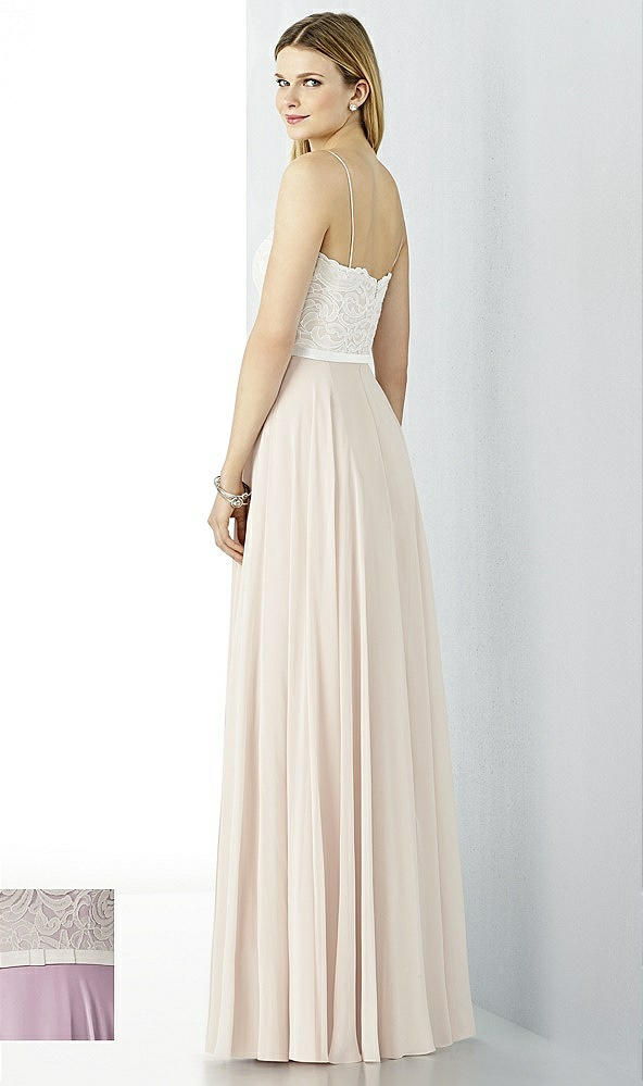 Back View - Suede Rose & Oyster After Six Bridesmaid Dress 6732