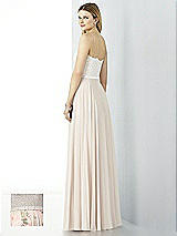 Rear View Thumbnail - Blush Garden & Oyster After Six Bridesmaid Dress 6732