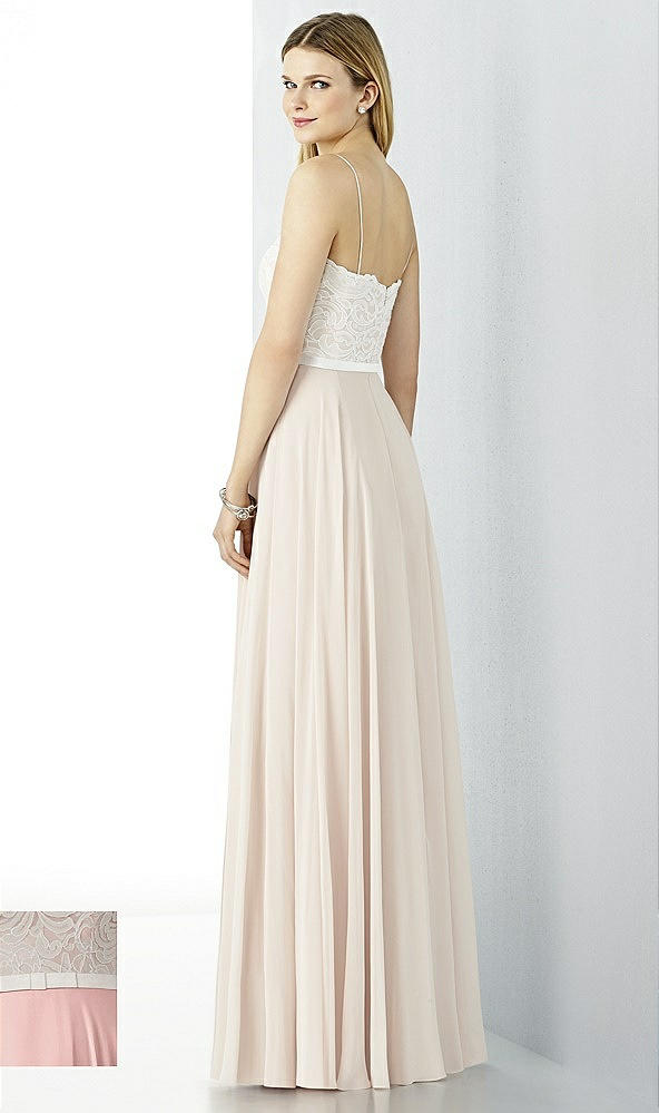 Back View - Rose - PANTONE Rose Quartz & Oyster After Six Bridesmaid Dress 6732