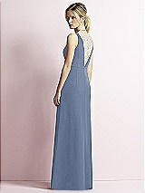 Rear View Thumbnail - Larkspur Blue & Ivory JY Jenny Yoo Bridesmaid Style JY507