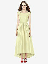 Front View Thumbnail - Butter Yellow Alfred Sung Bridesmaid Dress D722