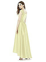 Rear View Thumbnail - Butter Yellow Alfred Sung Bridesmaid Dress D722