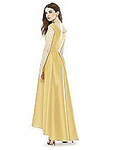 Rear View Thumbnail - Maize Alfred Sung Bridesmaid Dress D722