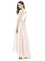 Rear View Thumbnail - Blush Alfred Sung Bridesmaid Dress D722