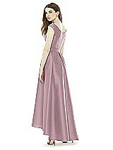 Rear View Thumbnail - Dusty Rose Alfred Sung Bridesmaid Dress D722