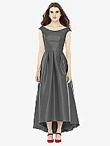 Front View Thumbnail - Gunmetal Alfred Sung Bridesmaid Dress D722