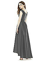 Rear View Thumbnail - Gunmetal Alfred Sung Bridesmaid Dress D722