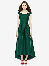 Front View Thumbnail - Hunter Green Alfred Sung Bridesmaid Dress D722