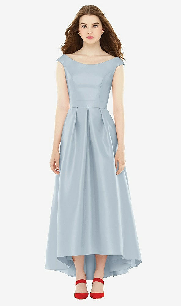 Front View - Mist Alfred Sung Bridesmaid Dress D722