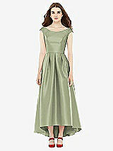 Front View Thumbnail - Sage Alfred Sung Bridesmaid Dress D722