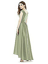 Rear View Thumbnail - Sage Alfred Sung Bridesmaid Dress D722