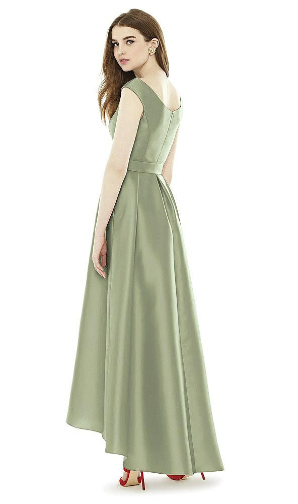 Back View - Sage Alfred Sung Bridesmaid Dress D722