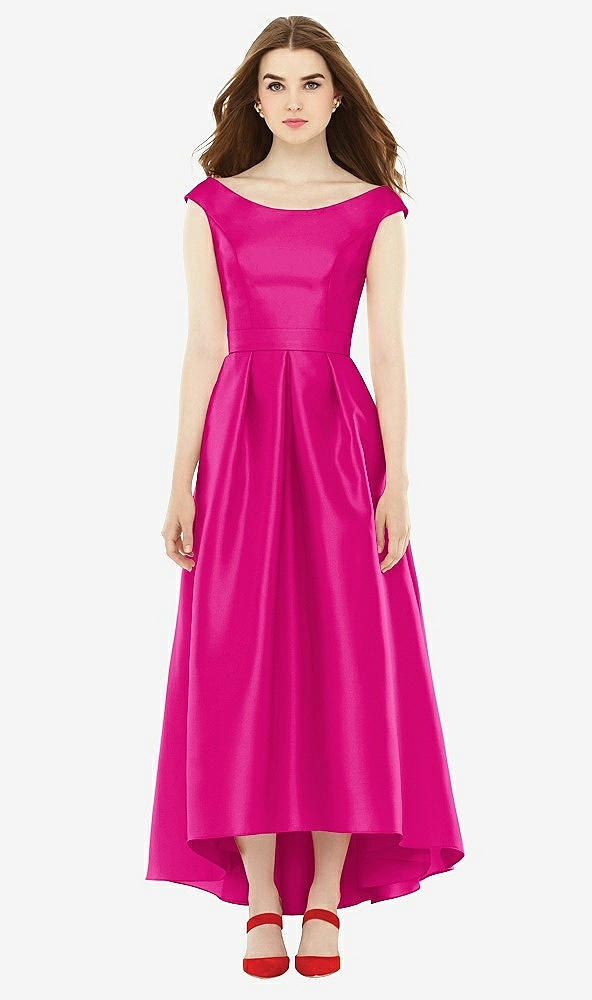 Front View - Think Pink Alfred Sung Bridesmaid Dress D722