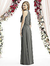 Rear View Thumbnail - Charcoal Gray After Six Bridesmaid Dress 6733