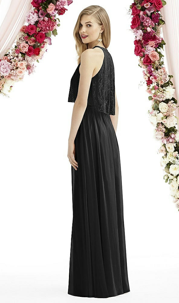 Back View - Black After Six Bridesmaid Dress 6733