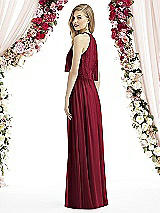 Rear View Thumbnail - Burgundy After Six Bridesmaid Dress 6733