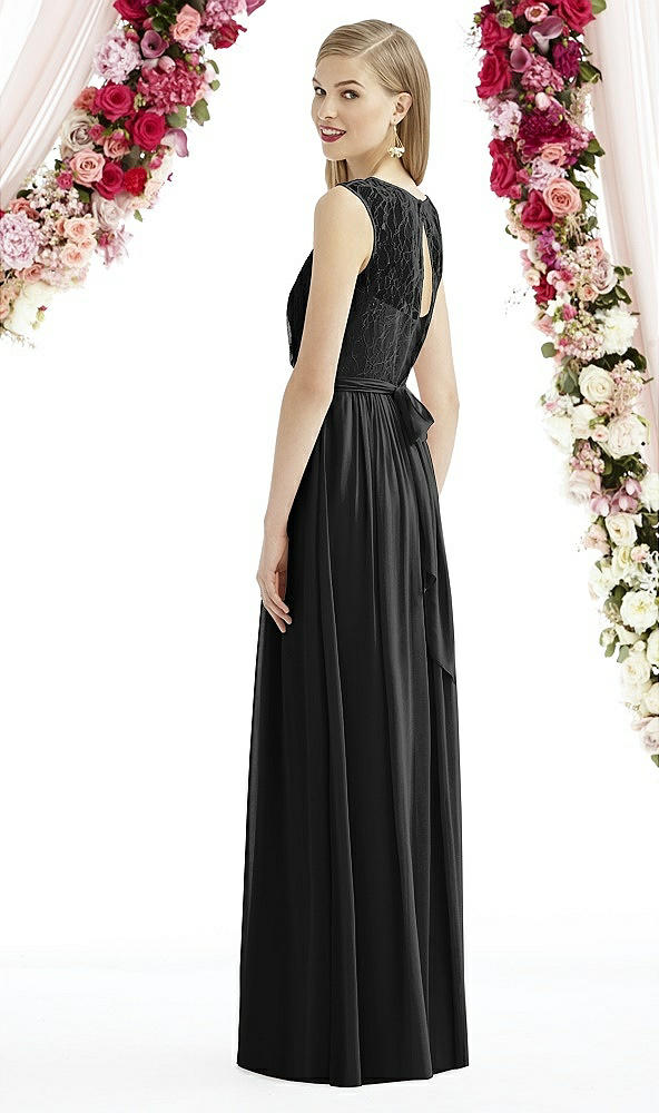 Back View - Black After Six Bridesmaid Dress 6734