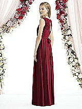 Rear View Thumbnail - Burgundy After Six Bridesmaid Dress 6734