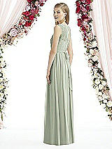 Rear View Thumbnail - Celadon After Six Bridesmaid Dress 6734