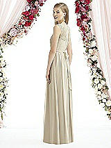 Rear View Thumbnail - Champagne After Six Bridesmaid Dress 6734