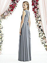 Rear View Thumbnail - Platinum After Six Bridesmaid Dress 6734