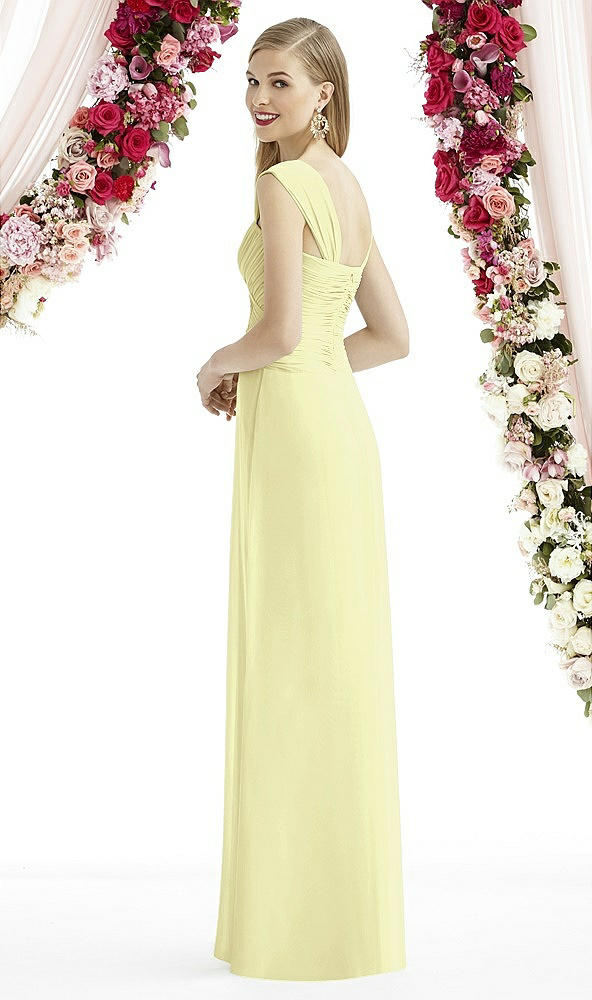 Back View - Butter Yellow After Six Bridesmaid Dress 6735