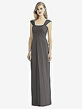 Front View Thumbnail - Caviar Gray After Six Bridesmaid Dress 6735