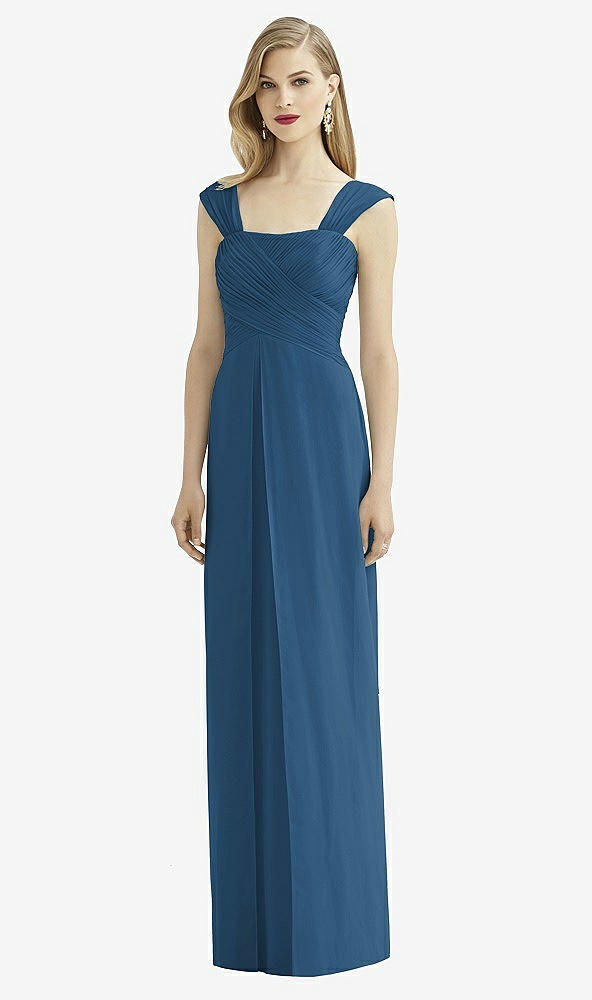 Front View - Dusk Blue After Six Bridesmaid Dress 6735