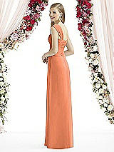 Rear View Thumbnail - Sweet Melon After Six Bridesmaid Dress 6735