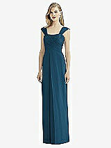 Front View Thumbnail - Atlantic Blue After Six Bridesmaid Dress 6735