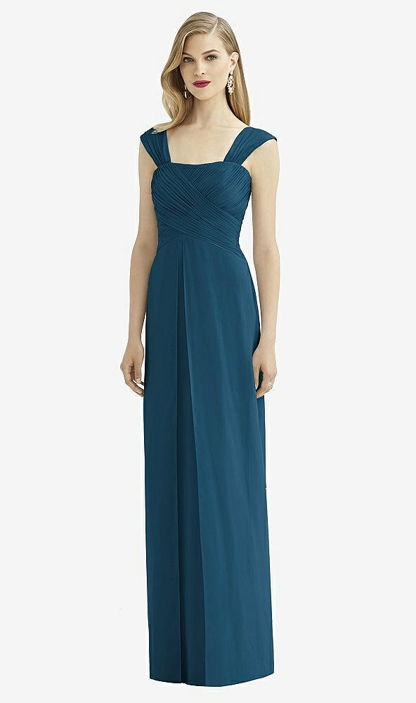 Front View - Atlantic Blue After Six Bridesmaid Dress 6735