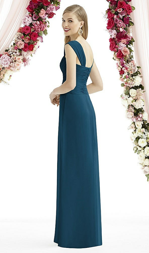 Back View - Atlantic Blue After Six Bridesmaid Dress 6735