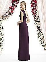 Rear View Thumbnail - Aubergine After Six Bridesmaid Dress 6735