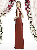 Rear View Thumbnail - Auburn Moon After Six Bridesmaid Dress 6735