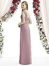 Rear View Thumbnail - Dusty Rose After Six Bridesmaid Dress 6735