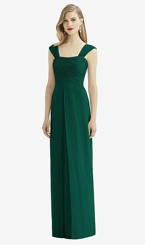 Front View - Hunter Green After Six Bridesmaid Dress 6735