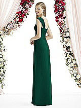 Rear View Thumbnail - Hunter Green After Six Bridesmaid Dress 6735