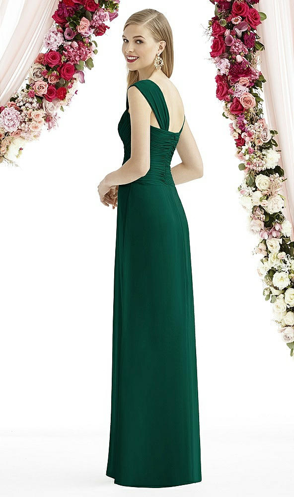 Back View - Hunter Green After Six Bridesmaid Dress 6735