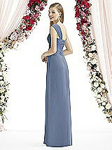 Rear View Thumbnail - Larkspur Blue After Six Bridesmaid Dress 6735