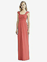 Front View Thumbnail - Coral Pink After Six Bridesmaid Dress 6735