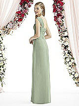 Rear View Thumbnail - Sage After Six Bridesmaid Dress 6735