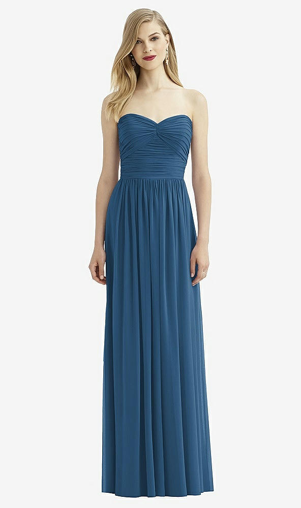 Front View - Dusk Blue After Six Bridesmaid Dress 6736