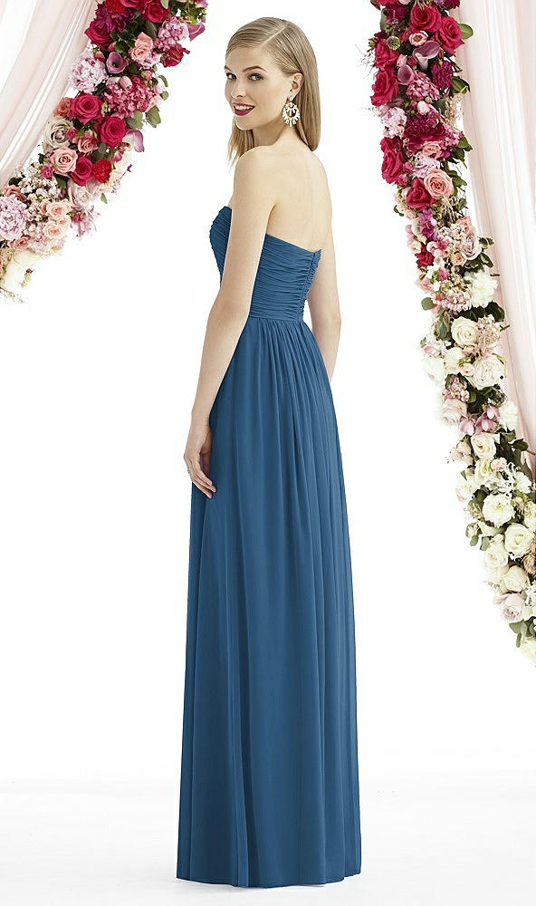 Back View - Dusk Blue After Six Bridesmaid Dress 6736