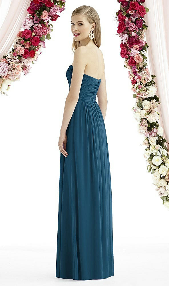 Back View - Atlantic Blue After Six Bridesmaid Dress 6736