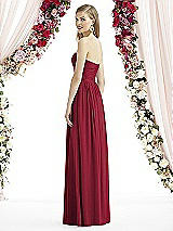 Rear View Thumbnail - Burgundy After Six Bridesmaid Dress 6736