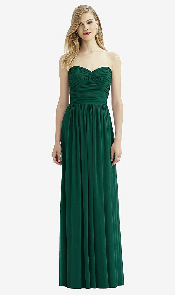 Front View - Hunter Green After Six Bridesmaid Dress 6736