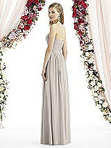 Rear View Thumbnail - Taupe After Six Bridesmaid Dress 6736