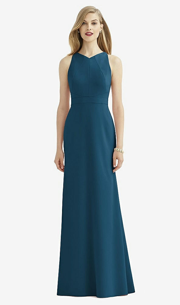 Front View - Atlantic Blue After Six Bridesmaid Dress 6740