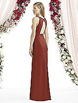 Rear View Thumbnail - Auburn Moon After Six Bridesmaid Dress 6740