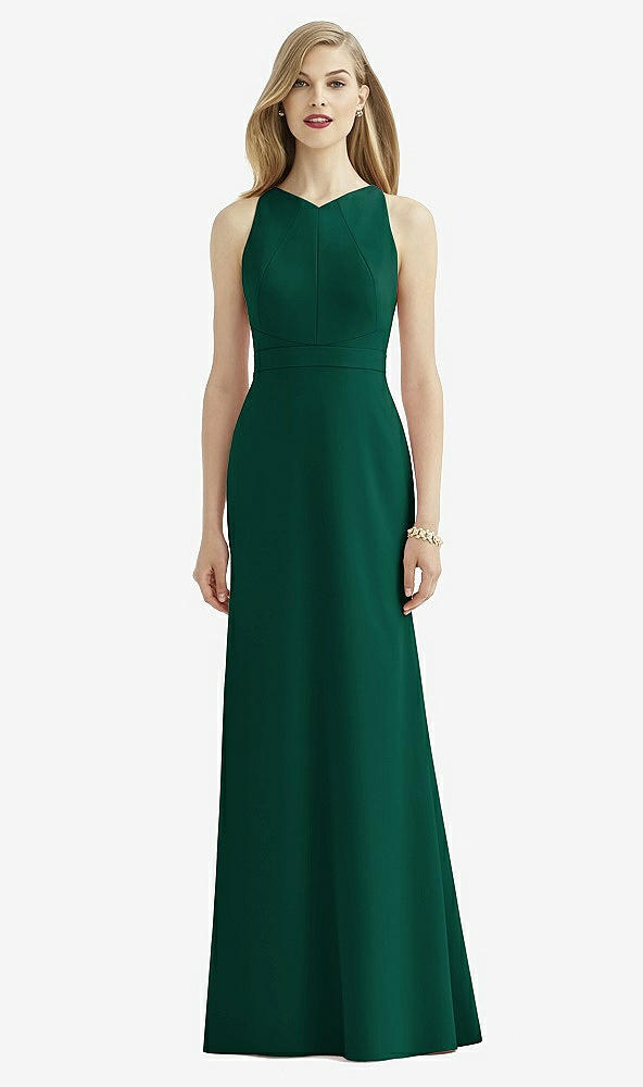 Front View - Hunter Green After Six Bridesmaid Dress 6740